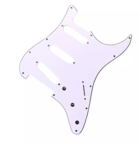 Пікгард білий SSS для електогітари Fender Stratocaster ST на Американський страт