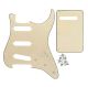 Бежевий пікгард SSS і бекплейт для електрогітари Fender Stratocaster, під америка