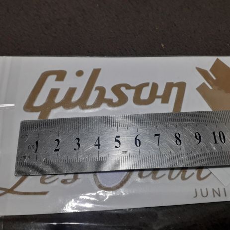 Логотип деколь 85*41 мм Gibson Les Paul LP SG ES logo лого наклейка