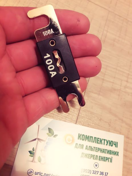 Плавкий запобіжник DC на 100 ампер Плавкий запобіжник DC на 100 ампер