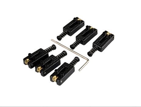 Кобилка струнотримач бридж роликове сідло чорні для електрогітари