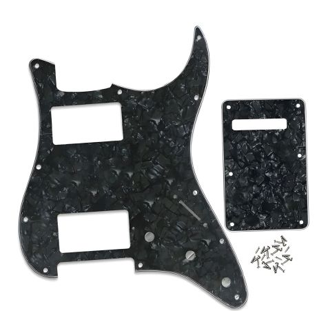 Пикгард для электогитары HH Stratocaster ST на АМЕРИКУ черный перламутр Пикгард для электогитары HH Stratocaster ST на АМЕРИКУ черный перламутр