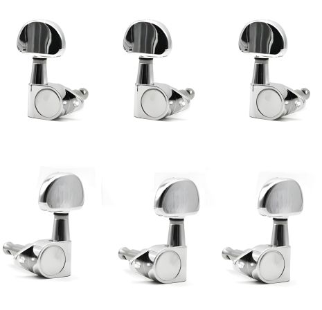 Хромовые колки для электрогитары и акустической гитары 3L+3R центр ушко