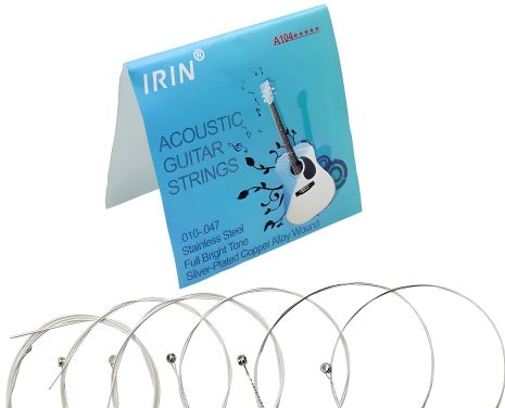 Аккустические струны Irin СЕРЕБРЕННЫЕ 010-047 Аккустические струны Irin СЕРЕБРЕННЫЕ 010-047