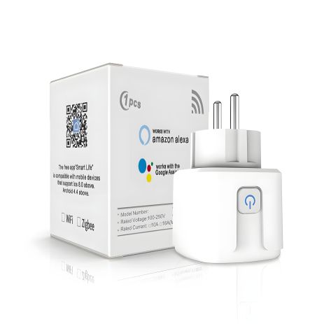 Wi-Fi смарт розетка з дистанційним керуванням 220 вольтів до 20 амперів Wi-Fi смарт розетка з дистанційним керуванням 220 вольтів до 20 амперів