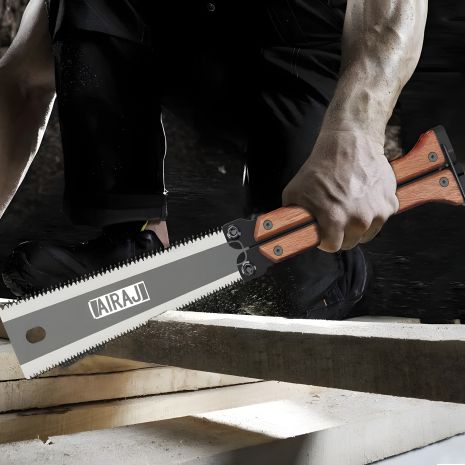 Складана туристична ножівка з двостороннім полотном для деревини