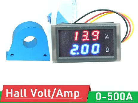 DC цифровий амперметр вольтметр 500 А до 600 вольтів