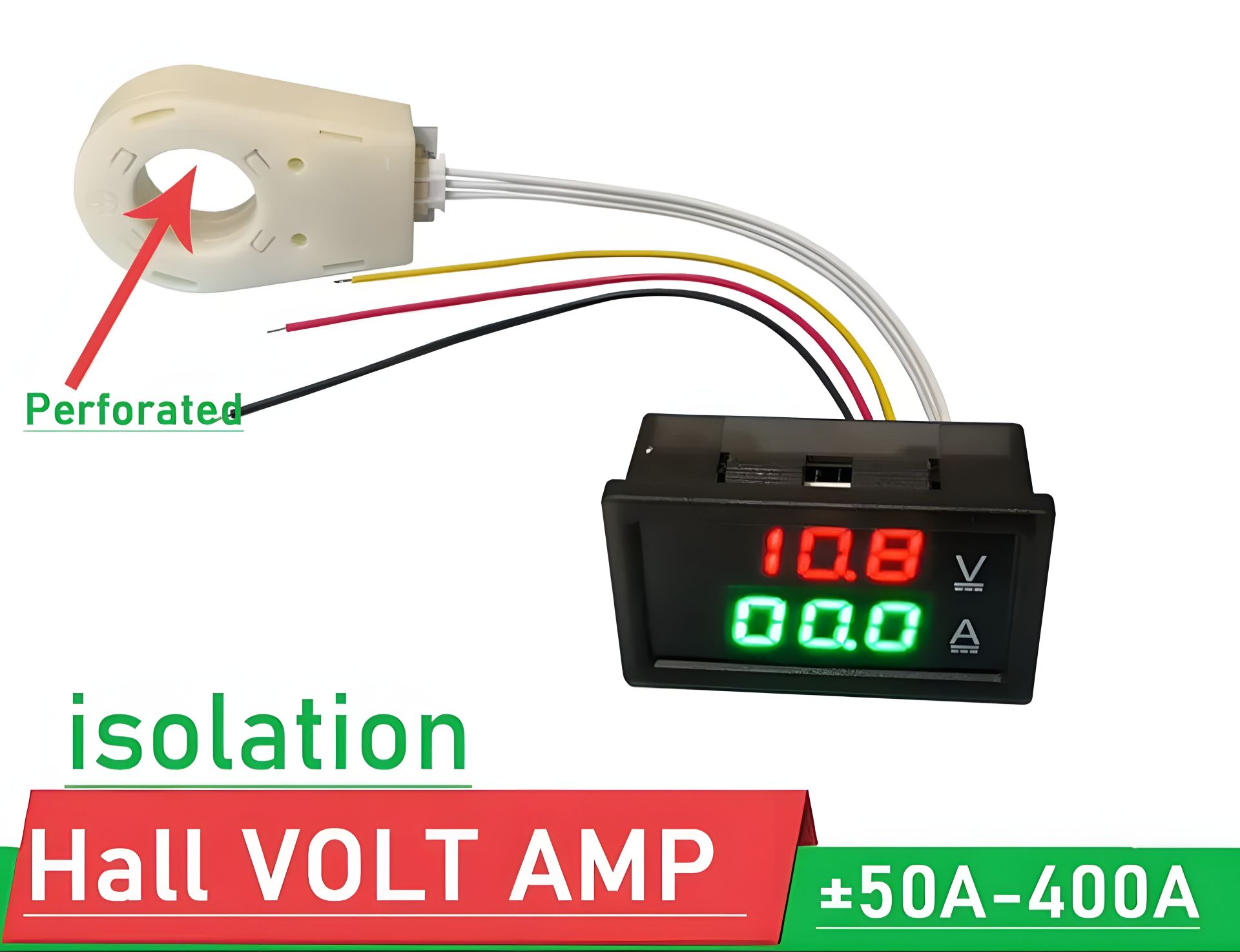 Цифровий амперметр вольтметр DC 400 А до 300 Вольтів Цифровий амперметр вольтметр DC 400 А до 300 Вольтів