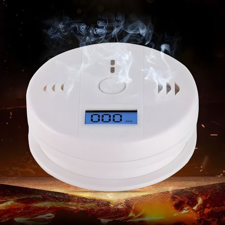 Бытовой сигнализатор угарного газа на батарейках (AA)