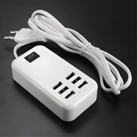 Адаптер блок питания USB на 6 портов зарядное устройство 6а 5 вольт Адаптер блок питания USB на 6 портов зарядное устройство 6а 5 вольт