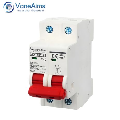 Вимикач автоматичний VaneAims DC 32а 2P для сонячних панелей Вимикач автоматичний VaneAims DC 32а 2P для сонячних панелей