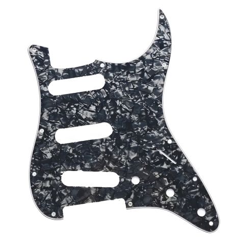 Пікгард чорний перламутровий SSS для електогітари Fender Stratocaster на Америку Пікгард чорний перламутровий SSS для електогітари Fender Stratocaster на Америку