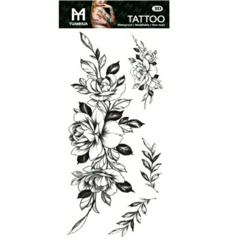 Тату tattoo тимчасове тату наклейка на тіло