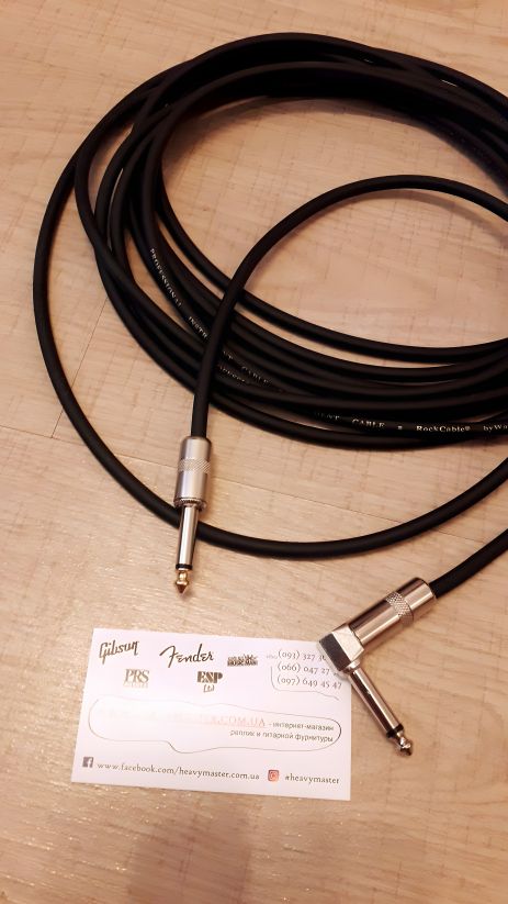 Гітарний інструментальний кабель Rock Cable d6 для електрогітари 6 м Гітарний інструментальний кабель Rock Cable d6 для електрогітари 6 м