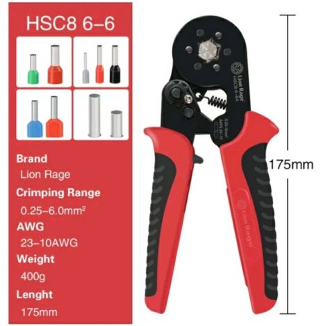 Зажимные обжимные клещи hsc8 6-6A обжим интструмент