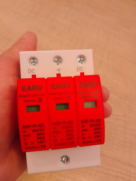 DC-блискавка захисту Earu для вітряної станції 40ka 500V Узип DC-блискавка захисту Earu для вітряної станції 40ka 500V Узип