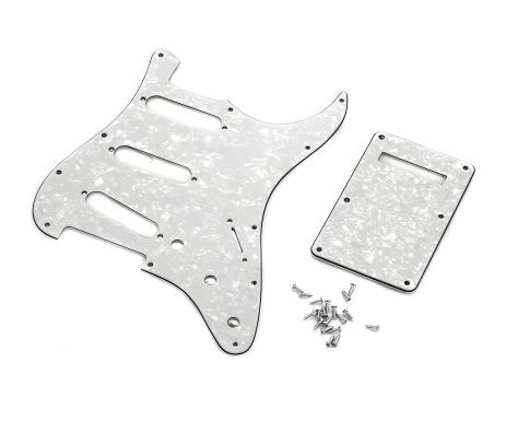 Пікгард SSS набір білий для електрогітари Fender Stratocaster