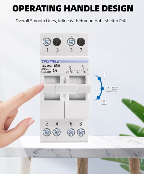Введення резерву перемикач Texnele AC on-off-on 63а
