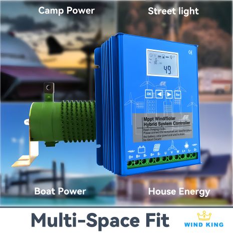 Контролер заряду гібридний 24/48 для вітрогенератора та сонячної системи Контролер заряду гібридний 24/48 для вітрогенератора та сонячної системи