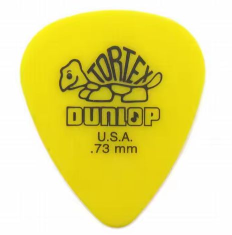 Медиатор медиаторы Dunlop 0.73 мм для электрогитары желтые