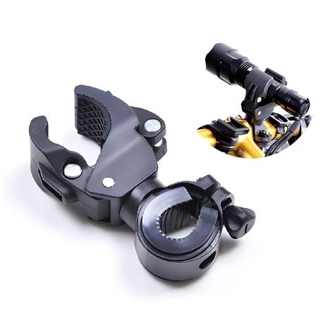 Тримач для ліхтаря чи камери на кермо велосипеда/мотоцикла Тримач для ліхтаря чи камери на кермо велосипеда/мотоцикла