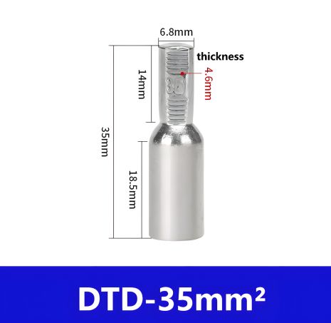 Обтискна клема наконечники Sher-35 mm2 для інвертора Обтискна клема наконечники Sher-35 mm2 для інвертора
