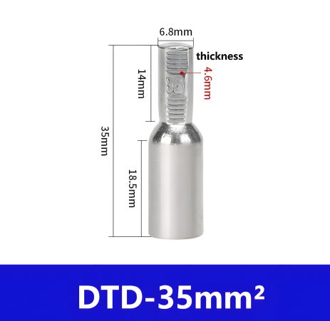 Обтискна клема наконечники Sher-35 mm2 для інвертора Обтискна клема наконечники Sher-35 mm2 для інвертора