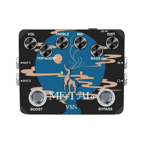 Гитарная педаль эффектов VSN Heavy Metal distortion для электрогитары