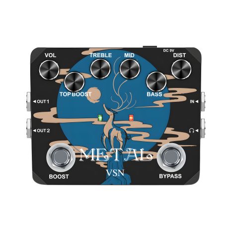 Гітарна педаль VSN Heavy Metal Distortion для електрогітари Гітарна педаль VSN Heavy Metal Distortion для електрогітари