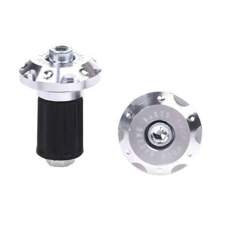 Заглушки на кермо мотоцикла скутера та велосипеда сріблясті