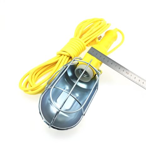 Переносна лампа освітлення з гаком, довжина кабелю 5 метрів Переносна лампа освітлення з гаком, довжина кабелю 5 метрів