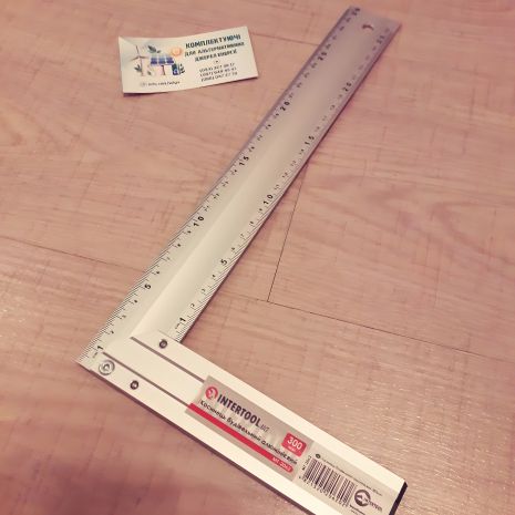 Косинець будівельний MT-2030 intertool 300 мм Косинець будівельний MT-2030 intertool 300 мм