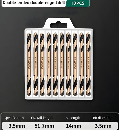 Комплект твердосплавних свердел 3.5 мм на 2 сторони