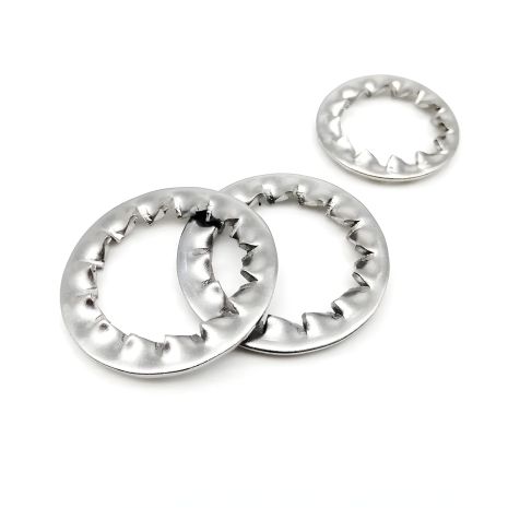 Набір 500 металевих шайб з зубчиками