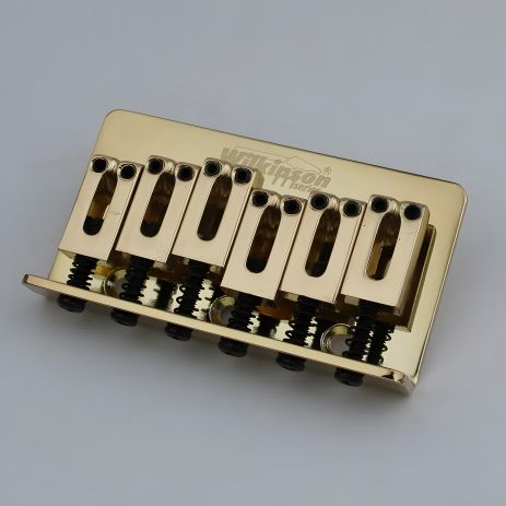 Струнодержатель-гитарный бридж Wilkinson, золотистый, hard tail