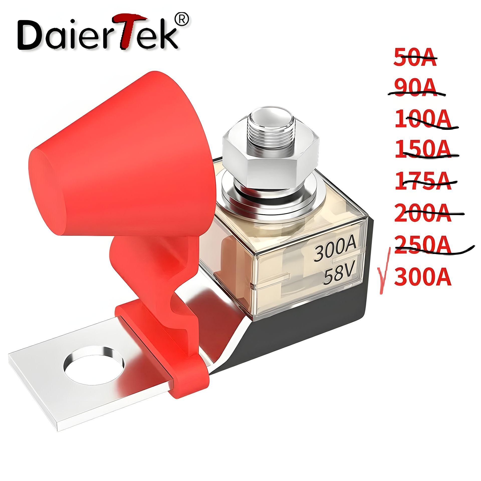 Силовий запобіжник 300A, DC 58V Силовий запобіжник 300A, DC 58V