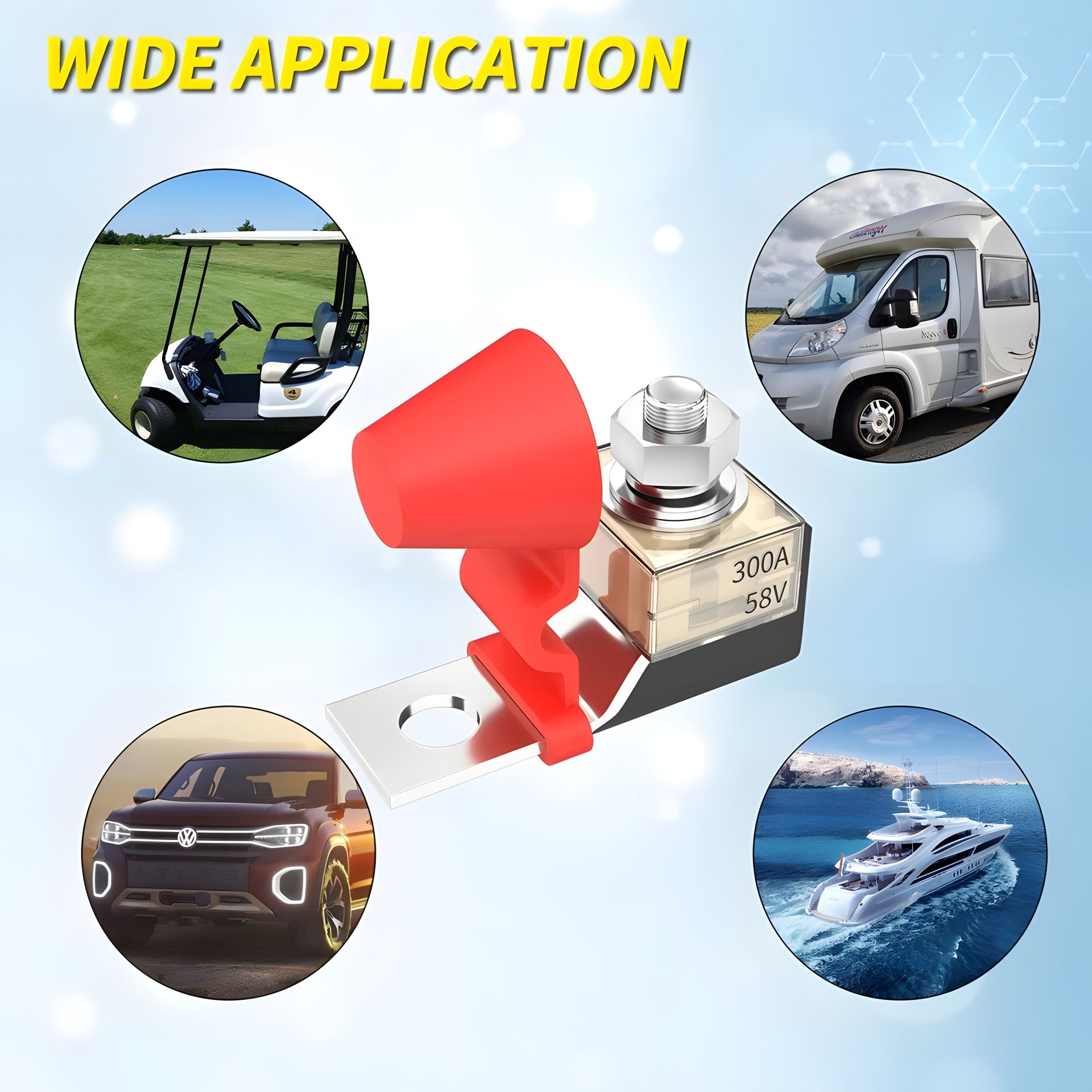 Предохранитель силовой до 250 ампер DC и 58 вольт Предохранитель силовой до 250 ампер DC и 58 вольт