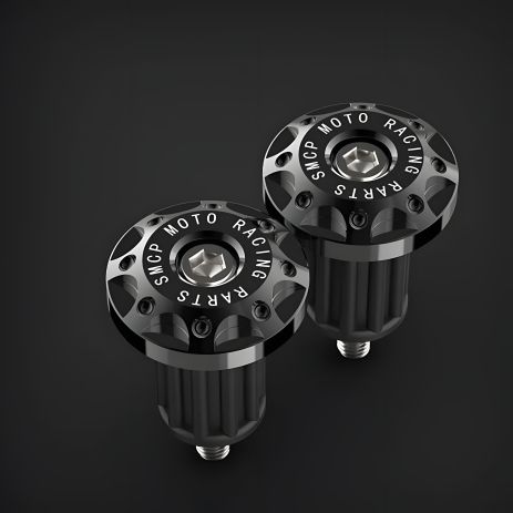 Чорні заглушки для керма мотоцикла та велосипеда 16-20 мм Чорні заглушки для керма мотоцикла та велосипеда 16-20 мм