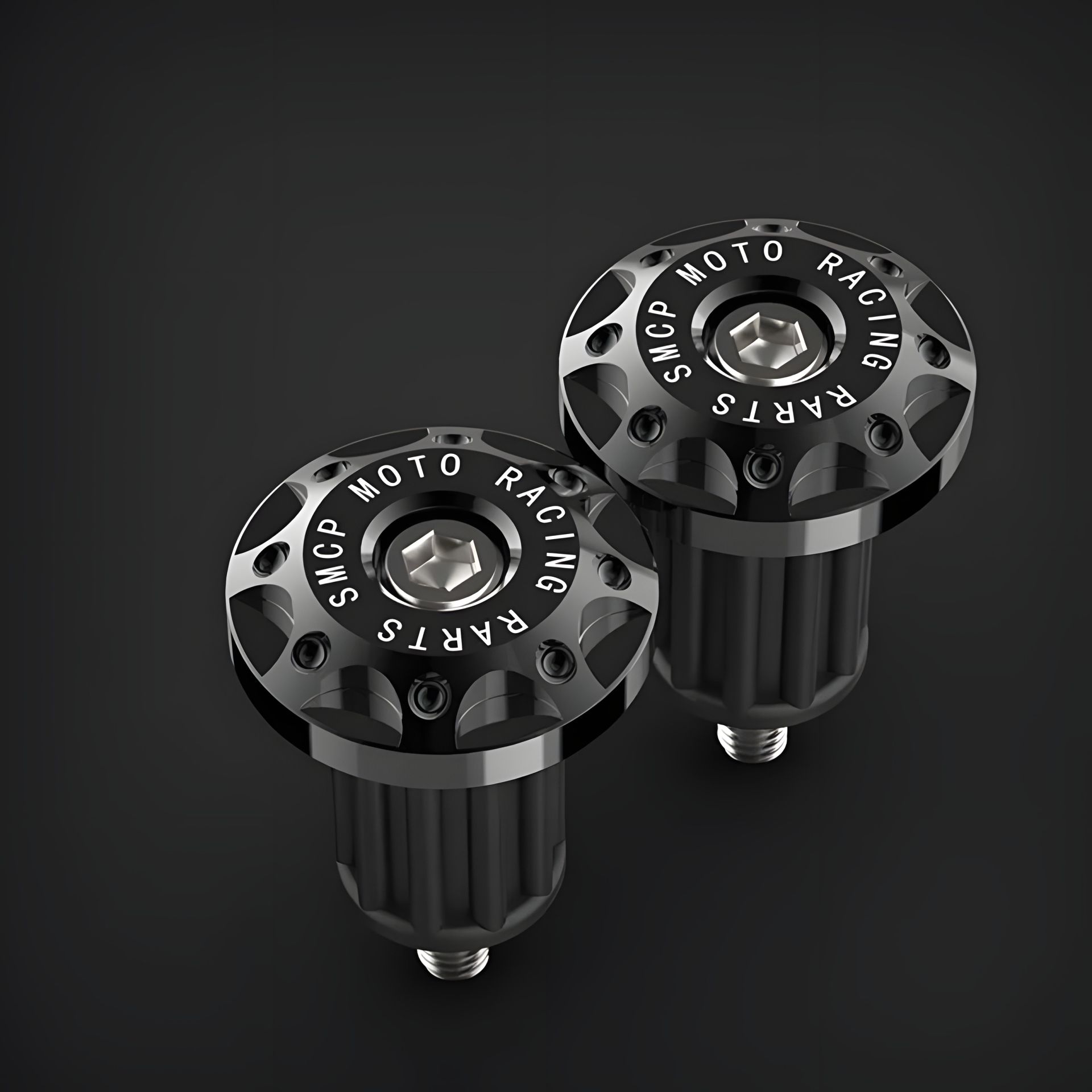 Черные заглушки для руля мотоцикла и велосипеда 16-20 мм Черные заглушки для руля мотоцикла и велосипеда 16-20 мм