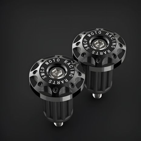 Черные заглушки для руля мотоцикла и велосипеда 16-20 мм