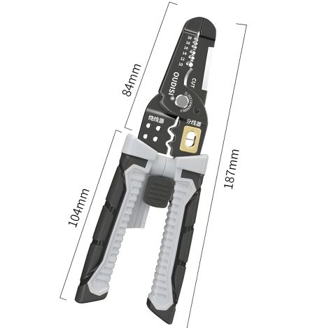 Многофункциональные обжимные клещи для снятия изоляции, черные
