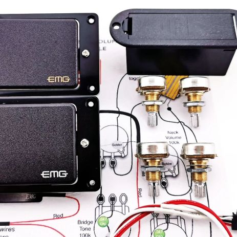 Пара активныйх хамбакеров хамбакер EMG 81/85 для электрогитары комплект