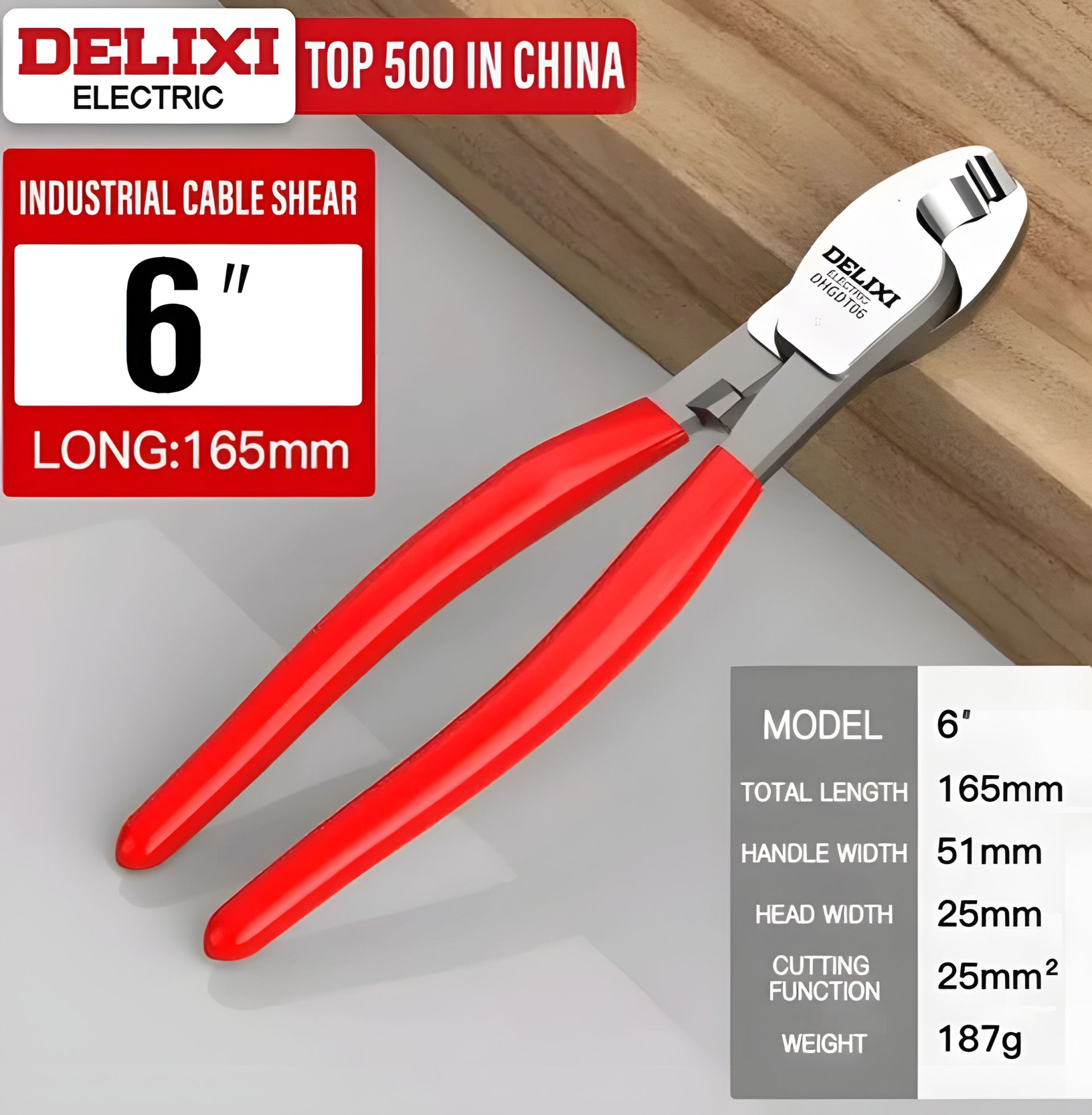 Кусачки для дроту різальні до 25 мм² Кусачки для дроту різальні до 25 мм²