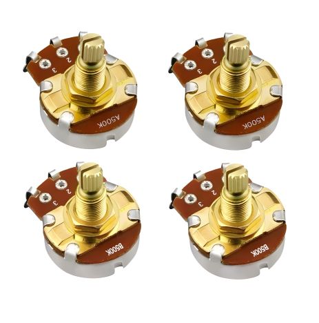 Комплект потенціометрів A500/B500 для електрогітари Fleor