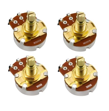 Комплект потенціометрів A500/B500 для електрогітари Fleor Комплект потенціометрів A500/B500 для електрогітари Fleor