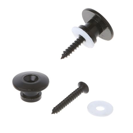 Чорні тримачі ременя для електрогітари