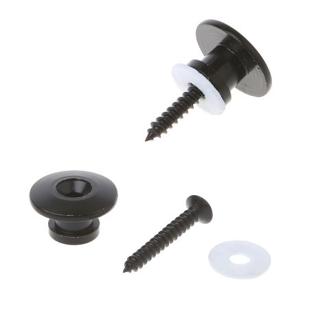 Чорні тримачі ременя для електрогітари