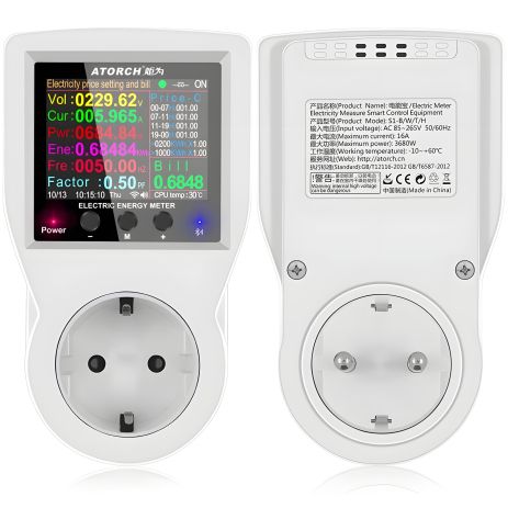 Atorch 16а реле та вимірювач напруги в розетку Atorch 16а реле та вимірювач напруги в розетку