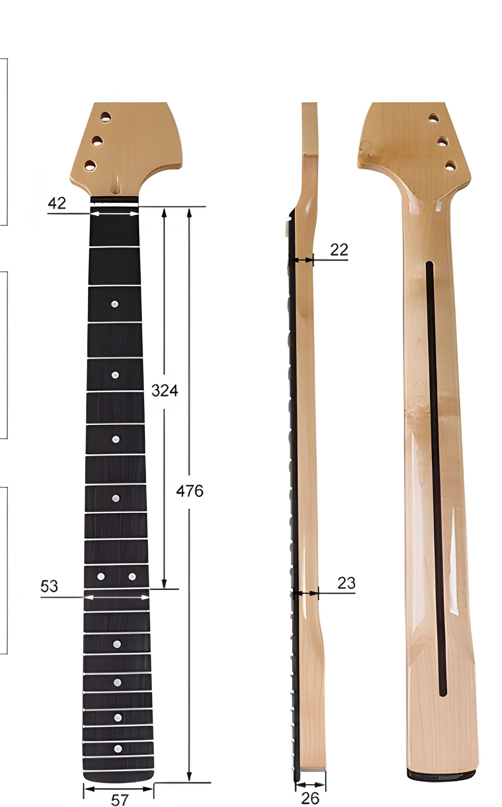 Гриф для электрогитары Fender Stratocaster ST палисандровый большая голова Гриф для электрогитары Fender Stratocaster ST палисандровый большая голова