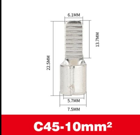 Обтискна клема наконечники C45-10mm2 для кабелю